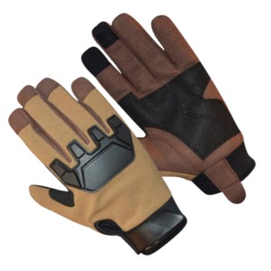 Gants de mécanicien avec logo personnalisé en caoutchouc et doublure en coton, gants de mécanicien en cuir - Product Image 1