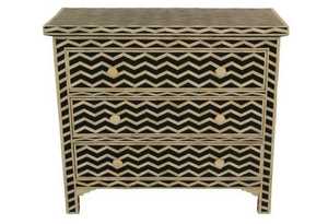 Cómoda de Lujo con Incrustaciones de Hueso para Almacenamiento de Especias y Joyas, Mueble Multifuncional Hecho a Mano y Ecológico para Cocina, Dormitorio o Escritorio - Product Image 3