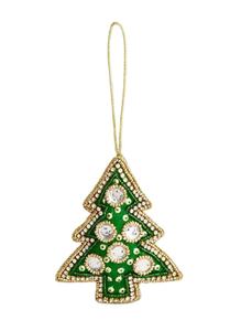 NOUSHAD ARTISANAT - Porte-monnaie rond léger en toile tissée avec perles de verre classiques - Porte-clés - Product Image 5