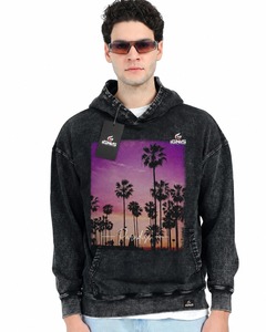 Sweat à capuche vintage délavé pour homme, coupe oversize, en coton doux, style streetwear décontracté, avec service OEM, qualité supérieure - Product Image 4