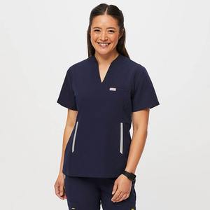 Ensembles d'uniformes médicaux personnalisés en gros avec logo tissé, anti-plis, col en V, pour femmes, usage médical en hôpitaux et cliniques, Pakistan - Product Image 1