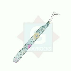 Pince à épiler à pointe en fibre pour extensions de cils, avec couleur et logo personnalisés - Product Image 2