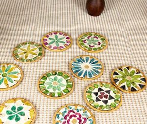 แผ่นรองจานไม้ไผ่รักษ์โลกสำหรับคริสต์มาส วันขอบคุณพระเจ้า งานแต่งงาน ปีใหม่ งานเลี้ยงต่างๆ ชุดหลายชิ้น ของตกแต่งกลางโต๊ะในร่ม - Product Image 2