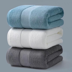 Serviette de Bain en Coton Doux Multi-Usages à Séchage Rapide pour la Maison, l'Hôtel, la Salle de Sport, Teinte Unie, Logo Personnalisé, Vente en Gros - Product Image 4