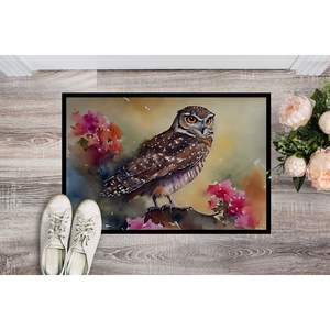 Burrowing Owl <b>Doormat</b> Non-Slip <b>Washable</b> Low Pile Indoor/Outdoor Front Door Mat 24H X 36W for Entryway - Product Image 2