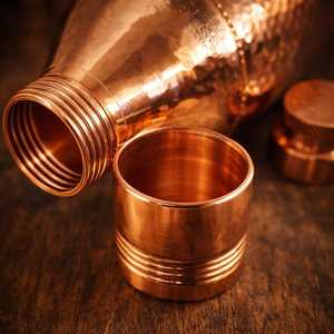 Hammered Copper Cocktail <b>Shaker</b> <b>Bottle</b> – Mixing & Serving Drinks - Product Image 2