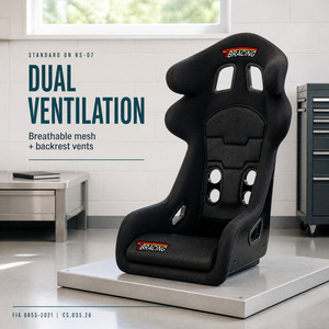 Asiento de Carreras TBRACING RS-07 para Auto de Competición, Probado Según la Norma FIA 8855-2021, Pieza Interior para Auto, MOQ Bajo de 10 Piezas, Pedido Personalizado para Uso en Simulador - Product Image 6