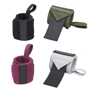 Bandes de maintien réglables en néoprène et nylon avec fermeture auto-agrippante pour la musculation, l'haltérophilie et la gym - Product Image 2