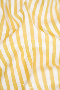 Blusa informal tejida a rayas amarillas para mujer, camisa con mangas casuales, cuello con botones, camisa elegante para primavera y verano MADGE - Product Image 5