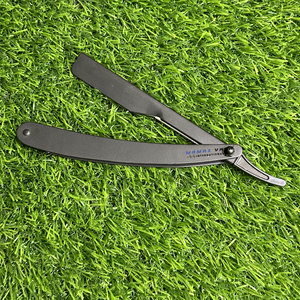 Stainless Steel High Quality Reusable Changeable Blade Barber <b>Slide</b> Shaving Razor Custom Logo Sliding Design <b>Plastic</b> Handle - Product Image 1