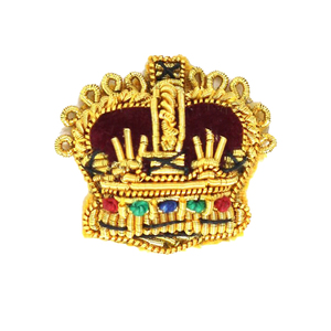 Badges en fil de soie faits main OEM, broderies à la main en or et en argent, écussons, broches et badges d'uniforme - Product Image 6