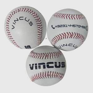 Balle de baseball légère taille officielle avec coutures renforcées, noyau en liège et caoutchouc, logo personnalisé en cuir, vente en gros pour équipes - Product Image 1