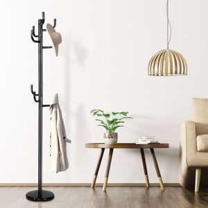 Appendiabiti in Metallo da 69 Pollici con Porta Cappelli, Design Elegante per Casa o Ufficio - Product Image 2