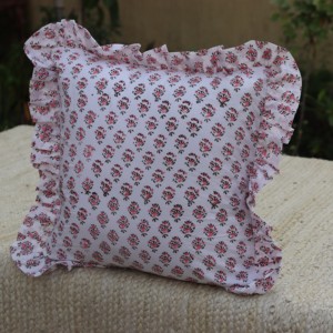 Housses de coussin à volants imprimées à motifs floraux style ferme, avec fermeture éclair dissimulée, pour coussins bohèmes ou décoratifs d'extérieur - Product Image 5