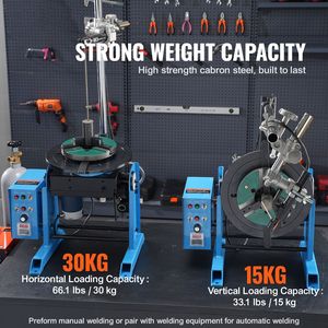 Nuovo Posizionatore di Saldatura Rotante da 66 libbre/30 kg con Tavola Girevole da 0 a 90 Gradi, 1-12 RPM, 80W, 12,4 Pollici, 3 Griffe - Product Image 2