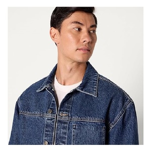 Bangladesh manufacture export Men's Bomber <b>Jackets</b> Fashionable denim best of selling from Bangladesh factory price - Product Image 3