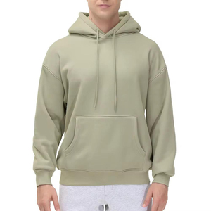 เสื้อฮู้ดผู้ชายสวมใส่สบายสำหรับกิจกรรมกลางแจ้ง ขายตรงจากโรงงาน เสื้อฮู้ดผู้ชายสำหรับผู้ใหญ่ ผ้าฟลีซ 100% ผ้าฝ้าย สำหรับฤดูหนาว - Product Image 6