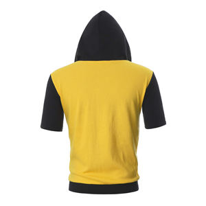 Sudadera con Capucha de Manga Corta para Hombre con Cierre Frontal para Verano, Camisa Informal con Capucha y Bolsillo, Sudadera Ligera para Actividades al Aire Libre - Product Image 2