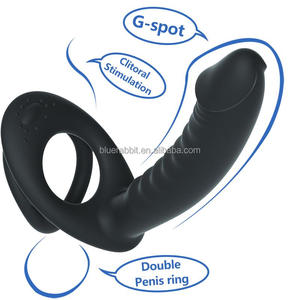 Vibratore Plug anale indossabile all'ingrosso con doppio Dildo a penetrazione con anelli per il cazzo orgasmo G Spot Massage Strapon Dildo vibratore