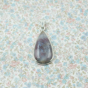 Natural <b>Red</b> Moss Agate Teardrop Pendant 925 Sterling Silver Rose Gold Yellow Gold Plated Handmade Boho Jewelry Gift for Women - Product Image 1