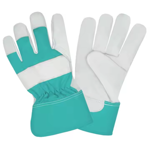 Gants de sécurité robustes en cuir de mouton, confortables, résistants à l'abrasion, avec doublure en coton pour la protection personnelle au travail - Product Image 4