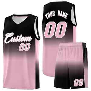 Nouveau maillot de basket-ball pour hommes, short imprimé avec nom et numéro pour adultes, uniforme de basket-ball respirant 100% Polyester - Product Image 4