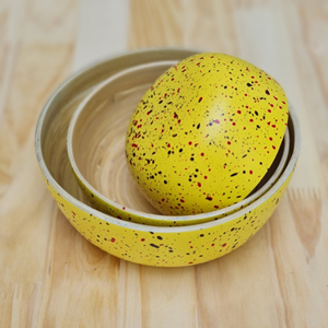 Cuenco de bambú ecológico hecho a mano laca ensaladera ligero duradero utensilios de cocina decorativos perfectos para regalos y comedor - Product Image 3