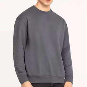 เสื้อสเวตเชิ้ตผู้ชายดีไซน์ใหม่ล่าสุด สีพื้น คอกลม ผ้าฝ้ายนุ่ม สวมใส่สบาย สไตล์สตรีทแวร์ ผ้าฟลีซ ระบายอากาศได้ดี แห้งเร็ว - Product Image 5