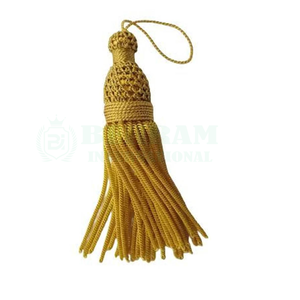 Tassel Fringe Decorative Metallic Handmade Silver Gray Customizable Size Clothing Garment <b>Accessories</b> Church Embroidered - Product Image 3