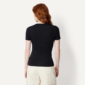 Women's Trendy Casual T Shirt Soft Cotton Crew <b>Neck</b> Short Sleeve Slim Fit Eco-Friendly Breathable Fashion <b>Top</b> Custom Logo - Product Image 5