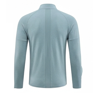 Sporty Knitted <b>Polyester</b> Men Custom Long Sleeve Quick Dry Sports Gym Compression Under Base Layer <b>Shirts</b> Tops Running Clothes - Product Image 6