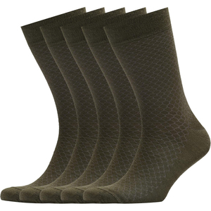New Wholesale Crew <b>Socks</b> Navy Blue Geometric Pattern Spandex <b>Polyester</b> Breathable Knitted Casual Autumn Adult Regular Fit <b>Socks</b> - Product Image 4