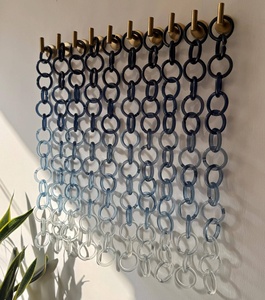 Décoration murale de luxe en chaîne de maillons en résine, article décoratif de chambre le plus adorable, chaîne murale suspendue en résine, décoration moderne - Product Image 5