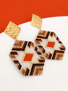 Pendientes de Cuentas con Acabado Transparente, Pendientes de Cuentas de Estilo Transparente, Pendientes de Cuentas con Acabado Liso, Venta al por Mayor de Fábrica Personalizada - Product Image 3