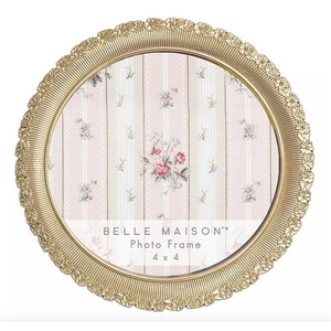 Elegant Antique <b>Gold</b> Oval Picture <b>Frame</b> Decorative Display <b>Frame</b> for Tabletop and Wall Classic Home Hotel Decoration Accent Use - Product Image 1