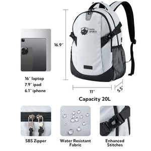 Mochila Escolar Diaria Ligera de Gran Capacidad con Diseño Elegante y Cómodo, Logotipo Personalizado, Cierre Suave, Bolsillo Lateral para Botella y Asa - Product Image 3