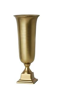 Jardinière en métal fini doré brillant à l'aspect étonnant pour décoration intérieure et extérieure - Product Image 3