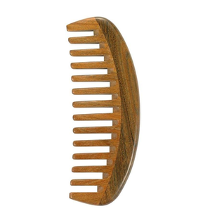 Peigne en bois pur fait main pour les soins capillaires, personnalisable avec logo, peigne en bois écologique pour démêler les cheveux - Product Image 3