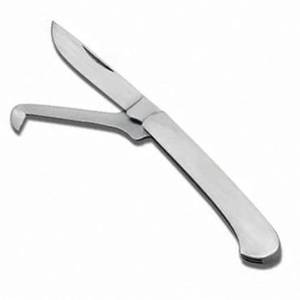 Cuchillo de Castración Ajustable Plegable Newberry, Acero Inoxidable, Reutilizable, Herramienta Veterinaria, Dos Tamaños de Cuchilla, Ganado Vacuno, Caprino, Líquido en Vivos - Product Image 5