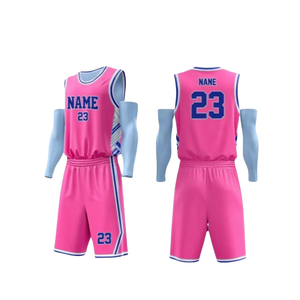 NOUVEAU - Ensemble d'uniformes de sport personnalisés de qualité supérieure NEW CHANGE CORPORATION - Créez votre propre uniforme de basketball pour équipe - Product Image 1