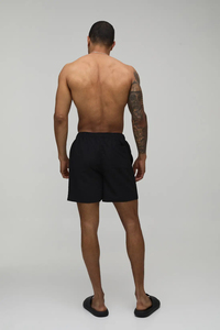 Shorts de bain décontractés pour hommes, taille haute, avec impression de logo personnalisé, pour la plage - Product Image 2