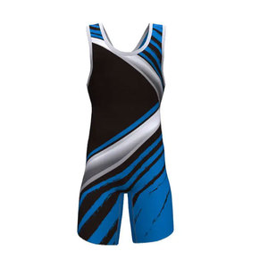Combinaison de lutte pour adultes de haute qualité, 100% polyester, logo personnalisé, tailles variées, respirante, grandes tailles, shorts de lutte - Product Image 2