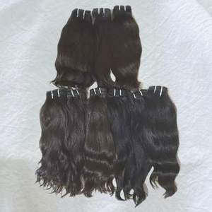 Extensiones de Cabello Natural Ondulado Suelto Profundo con Encaje, Cabello Virgen Remy Indio Sin Procesar, Doble Trama a Máquina, Oferta al por Mayor - Product Image 2