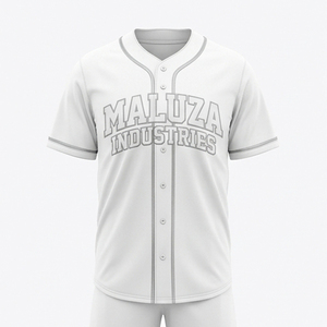 Maillot de baseball imprimé de haute qualité, uniforme d'équipe personnalisé, short respirant, vêtements de sport professionnels pour adultes, logo avant, UPF 50 MALUZA - Product Image 1