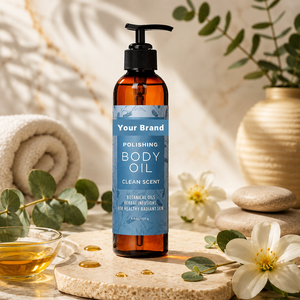 Huile corporelle exfoliante aux herbes, marque privée, pour tous types de peau - Product Image 3
