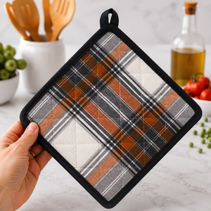 Accesorios de Cocina, Porta Ollas con Diseño a Cuadros Teñidos con Hilo, 100% Algodón, Secado Rápido, Venta al por Mayor en India - Product Image 2