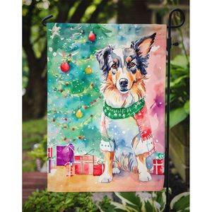 Drapeau de jardin de Noël de berger australien multicolore drapeau de cour décoratif bannière pour Patio oeuvre lits de jardin boîte aux lettres drapeau taille - Product Image 3