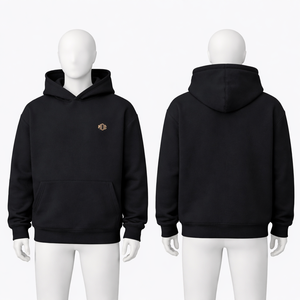 เสื้อฮู้ดดี้ผ้าฝ้ายฟลีซหนานุ่มสำหรับผู้ชาย ทรงโอเวอร์ไซส์ สกรีนโลโก้ได้ สตรีทแวร์ ขายส่ง MOQ ต่ำ - Product Image 2