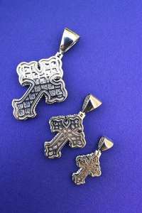 Colgante de Cruz Real de Moissanita de Lujo con Incrustaciones de Diamantes, Plata 925, Joyería Gótica Hip Hop sin Cadena - Product Image 4