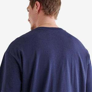 top Style <b>Long</b> Length High Quality Oversized O-Neck Drop Shoulder Men's 100% Cotton T-Shirt Custom Printed Solid Eco-Friendly - Product Image 4